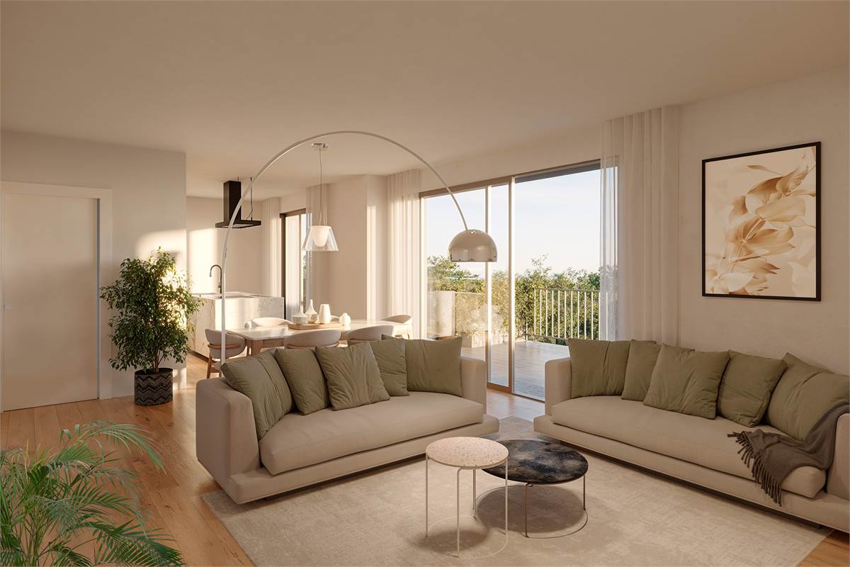A/1 - Elegante Trilocale con terrazzo loggiato e ampio gardino 