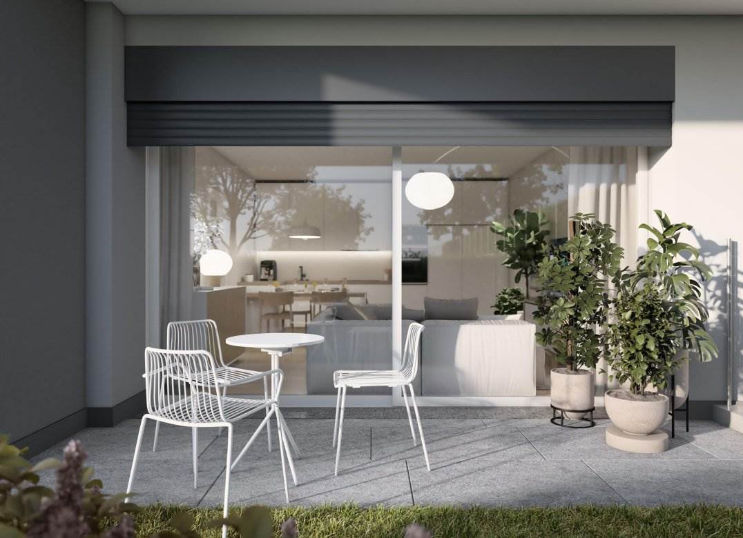 BREGNANO NUOVO TRILOCALE CON GIARDINO E BOX