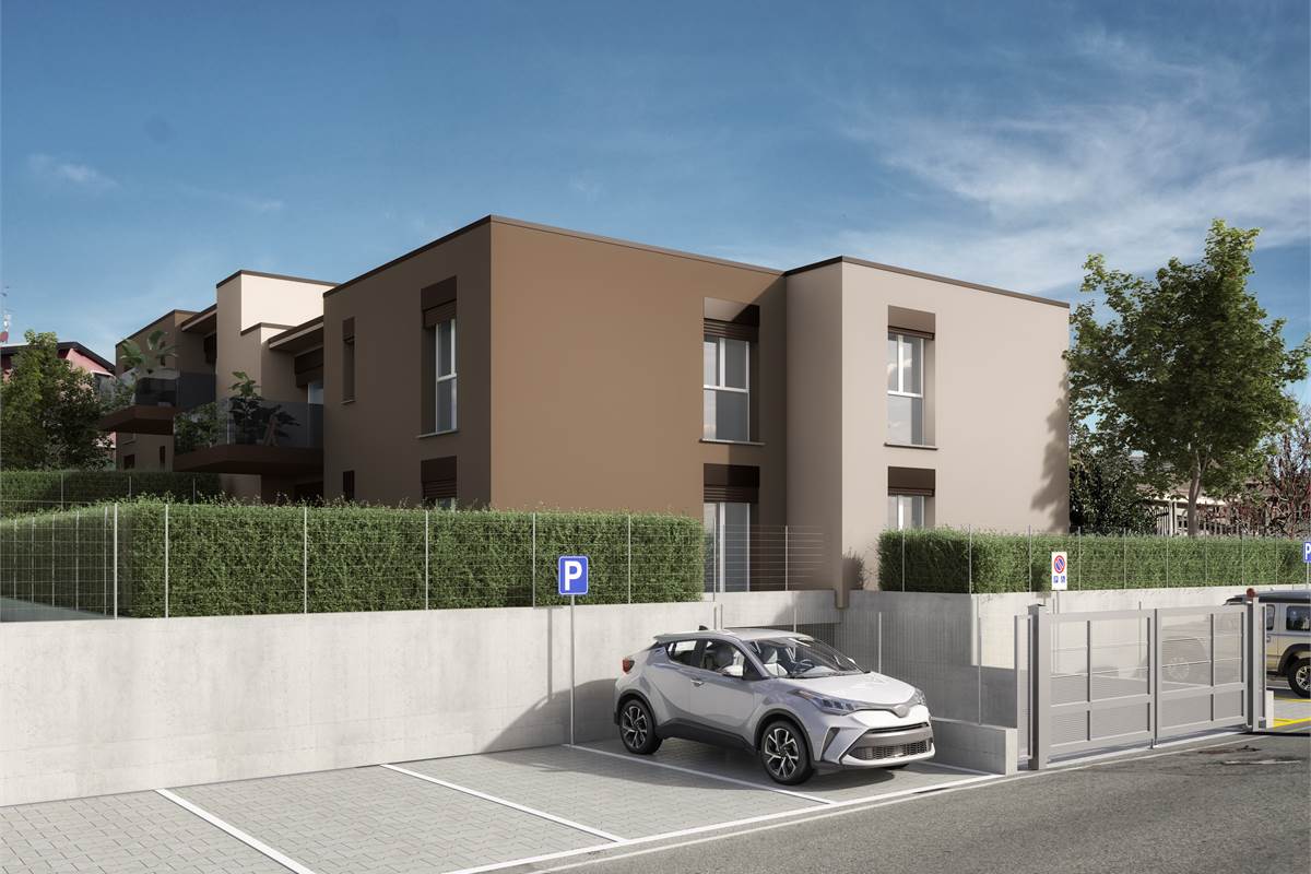 BREGNANO NUOVO TRILOCALE CON GIARDINO E BOX