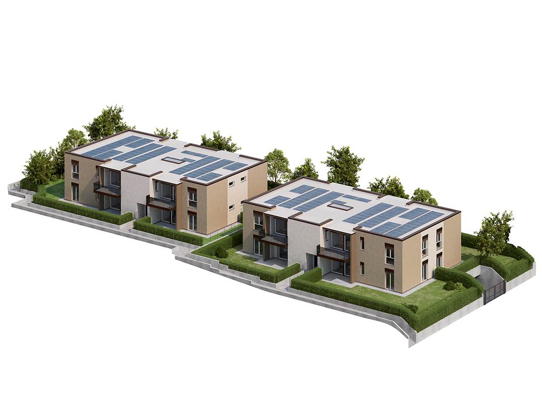 BREGNANO NUOVO TRILOCALE CON GIARDINO E BOX