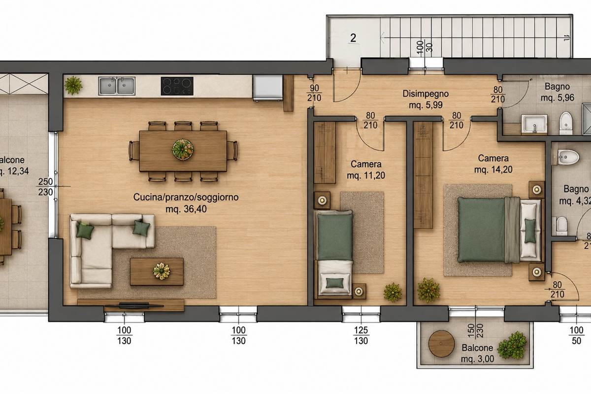 Cantù appartamento in villa al piano primo con terrazzo - SENZA SPESE CONDOMINIALI