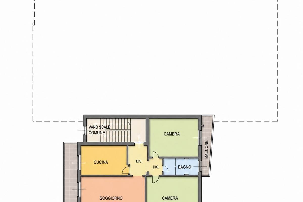 APPARTAMENTO TRILOCALE IN CASA SINGOLA