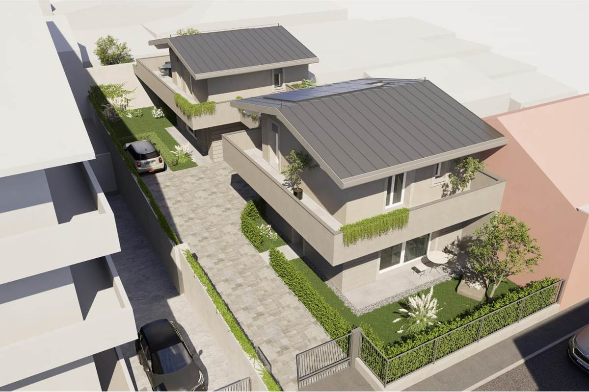 Nuova costruzione indipendente A4 con terrazzi e spazio esterno