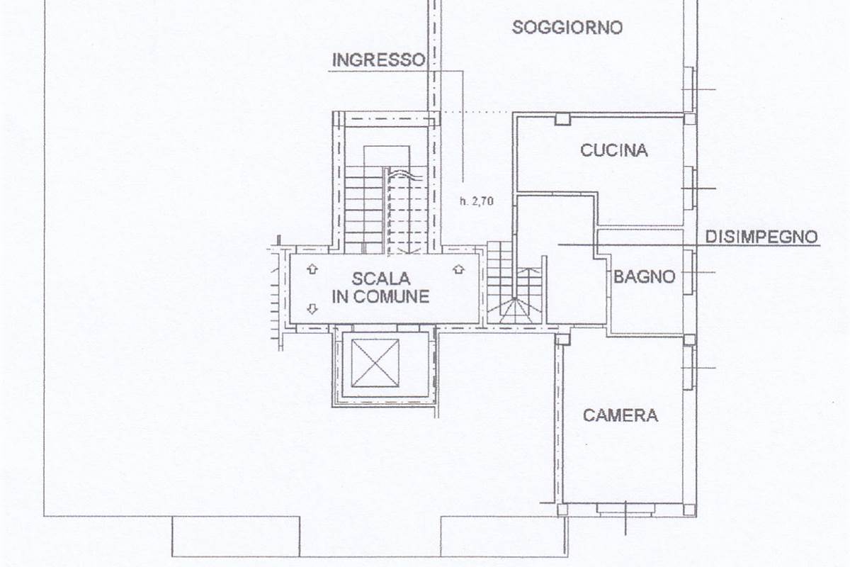 Luminoso appartamento su due livelli con grande terrazzo e box doppio