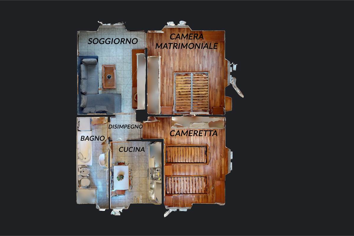 Appartamento trilocale con giardinetto privato a Como