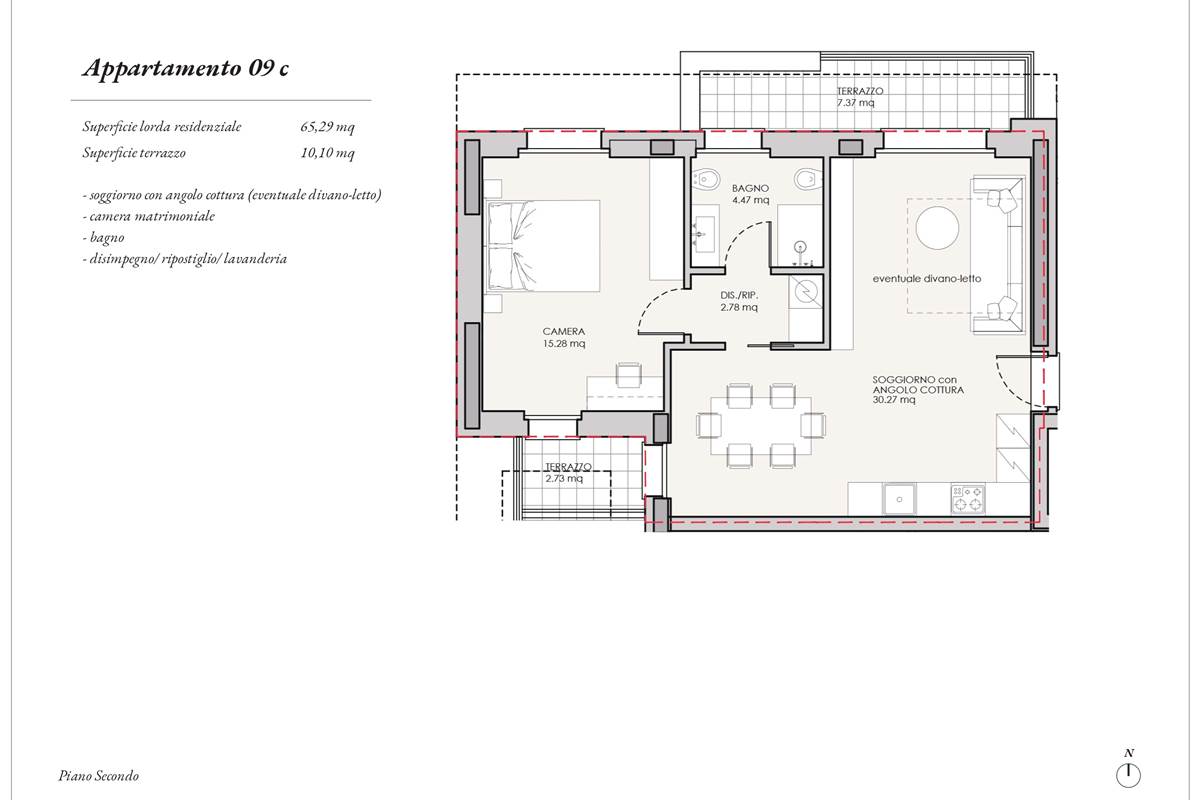 APPARTAMENTO N. 8 - BILOCALE COMFORT