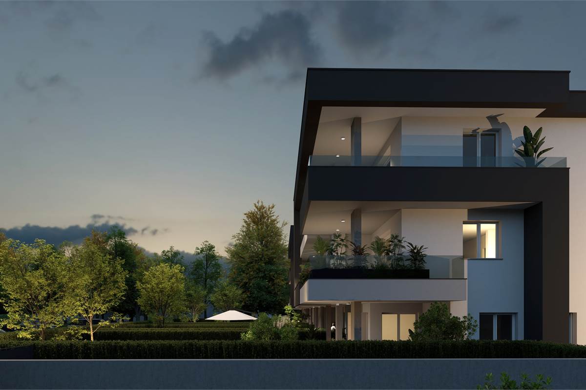 Nuovo trilocale con giardino