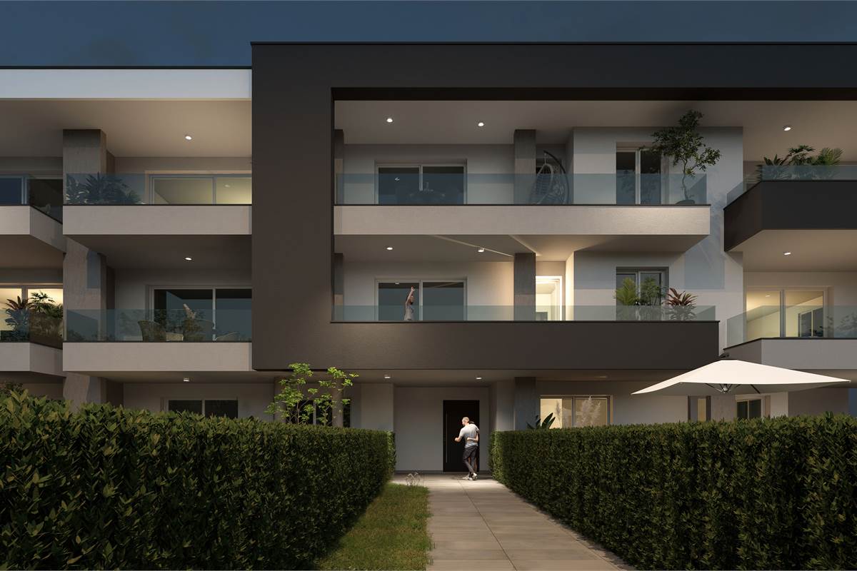 Nuovo trilocale con giardino