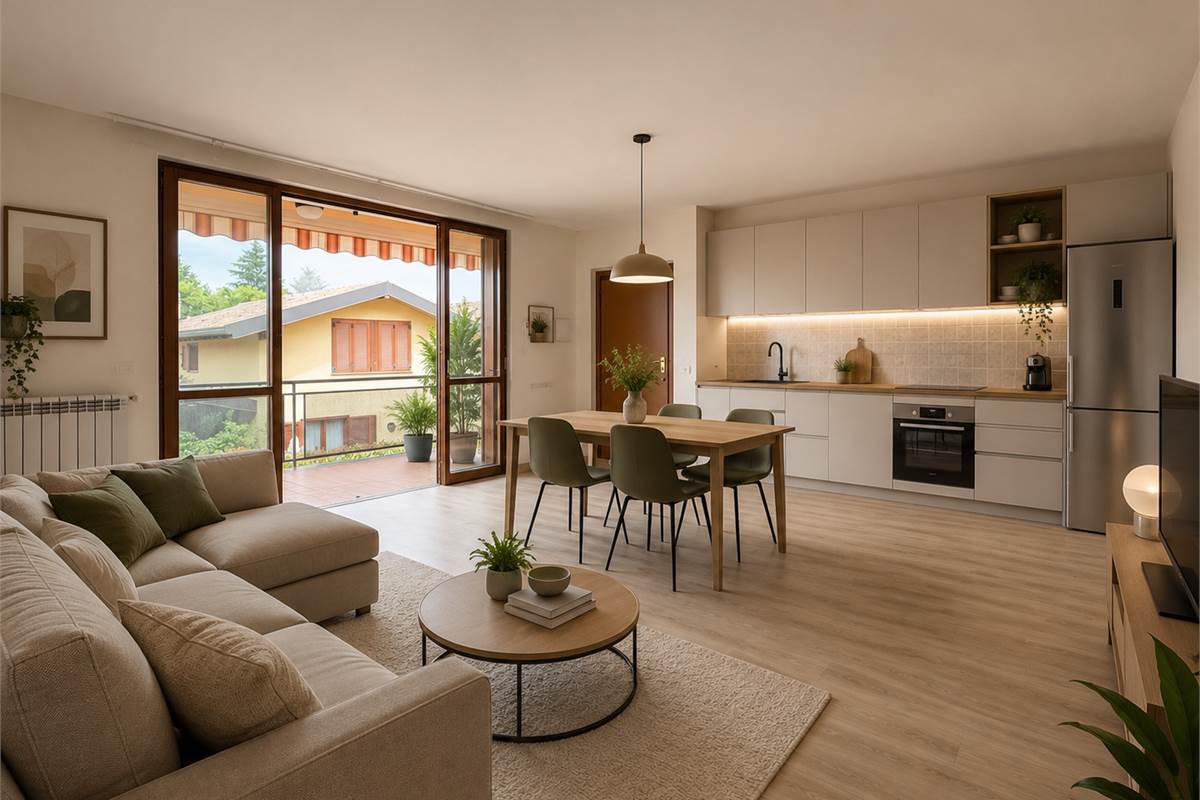 Bilocale con terrazzo e box doppio