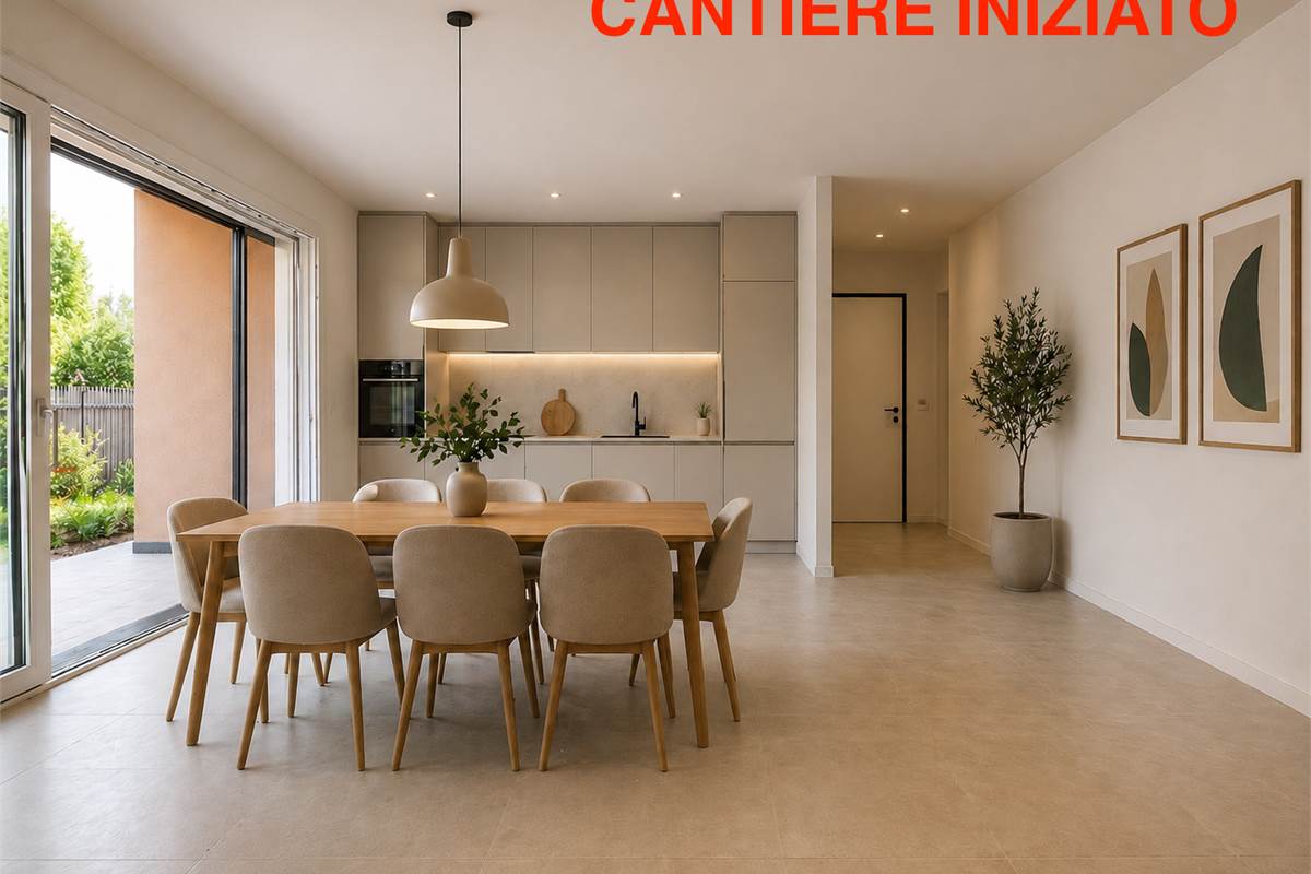 Nuovo trilocale con giardino