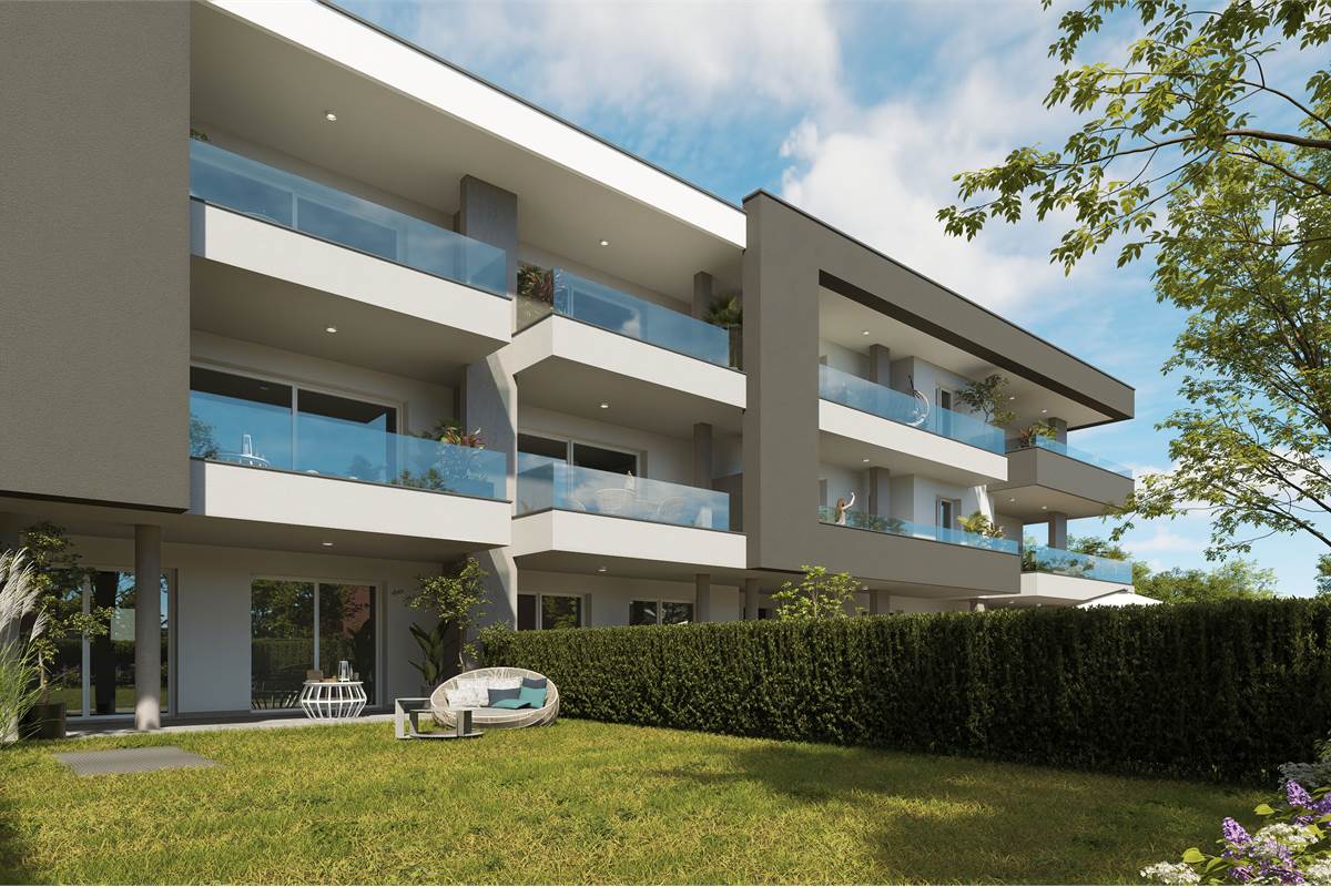 Nuovo quadrilocale con giardino