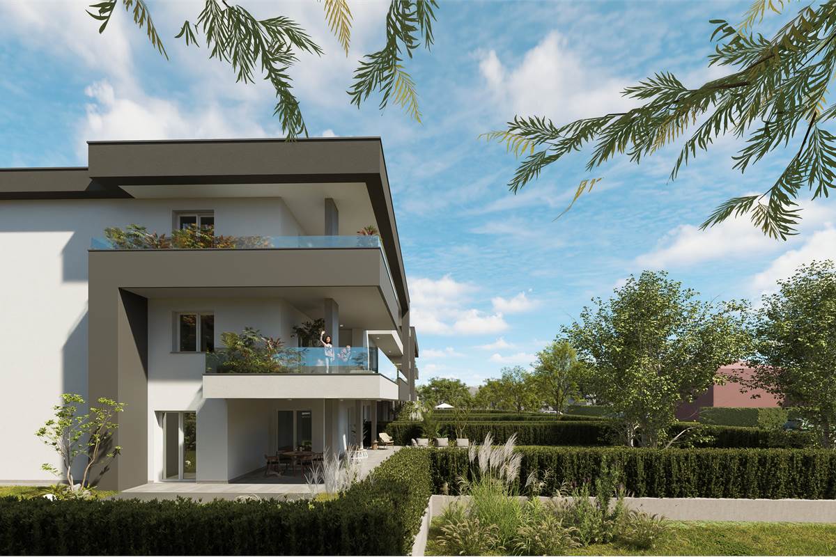 Nuovo quadrilocale con giardino