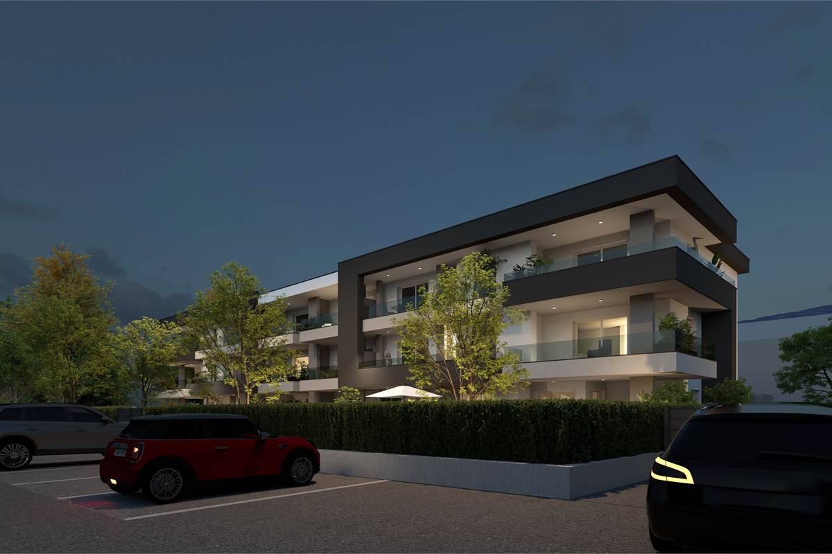 Nuovo quadrilocale con giardino
