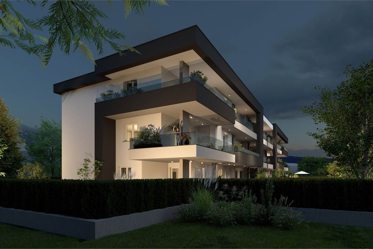 Nuovo quadrilocale con giardino